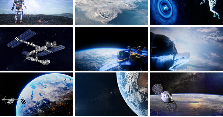 航天宇航太空人科幻宇宙飞船科技航空宇航员科学探索背景视频素材