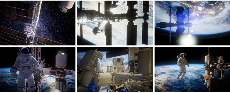 航天宇航太空人科幻宇宙飞船科技航空宇航员科学探索背景视频素材