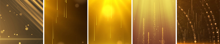 竖屏版金色粒子线条颁奖光束动态高清手机屏剪映直播背景视频素材