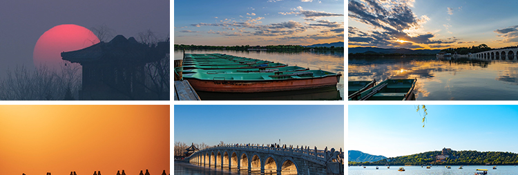 北京颐和园旅游风景点颐和园雪景地标航拍风光实拍剪辑短视频素材