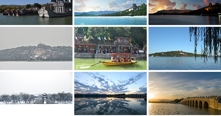 北京颐和园旅游风景点颐和园雪景地标航拍风光实拍剪辑短视频素材