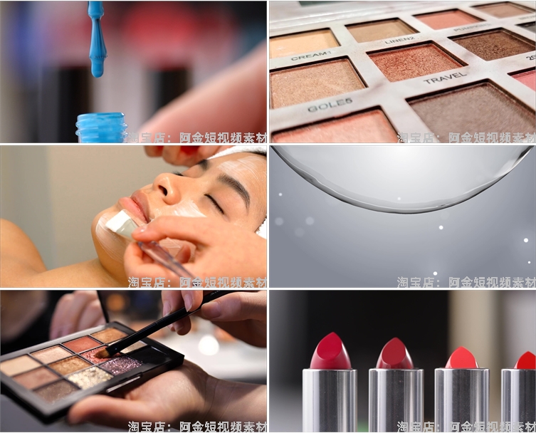 美妆美容化妆品美甲口红涂抹底粉刷抖音短视频自媒体高清素材剪辑