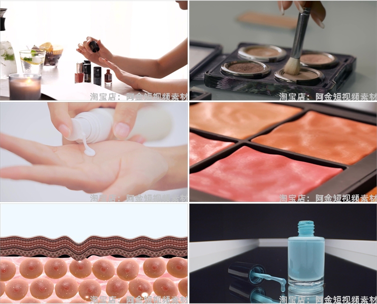 美妆美容化妆品美甲口红涂抹底粉刷抖音短视频自媒体高清素材剪辑