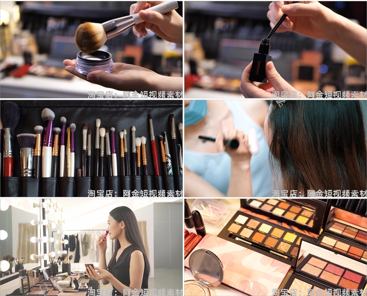 美妆美容化妆品美甲口红涂抹底粉刷抖音短视频自媒体高清素材剪辑