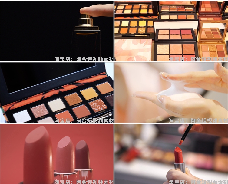 美妆美容化妆品美甲口红涂抹底粉刷抖音短视频自媒体高清素材剪辑