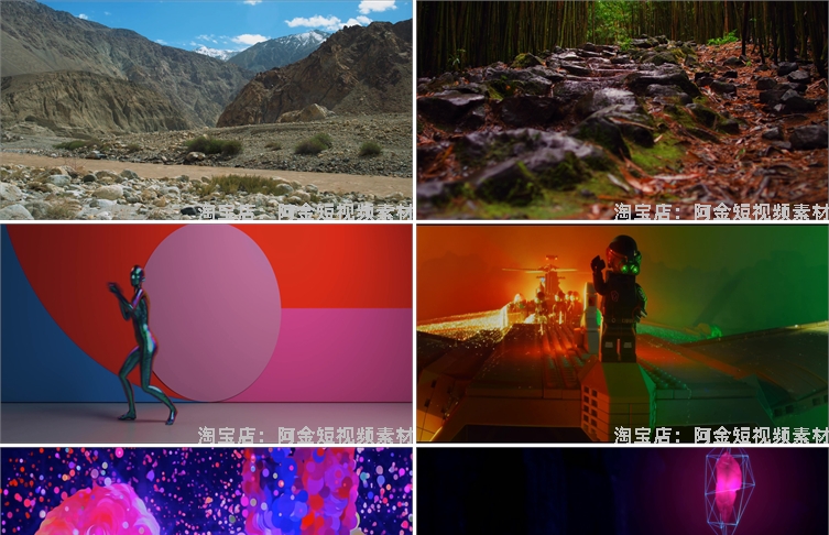 4K自然风景视频电视手机品牌商场演示片超高清素材人文美食测试片