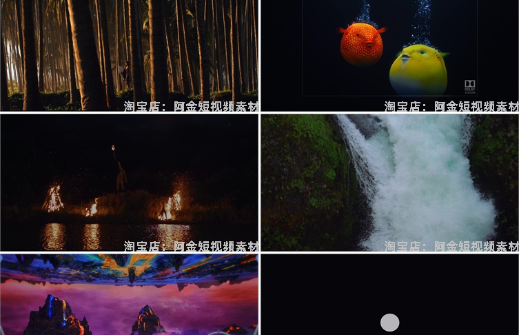 4K自然风景视频电视手机品牌商场演示片超高清素材人文美食测试片