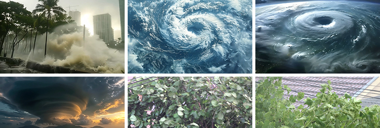 台风海啸海浪自然灾害飓风暴风洪水龙卷风卫星恶劣天气短视频素材