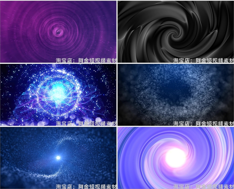 唯美粒子大舞蹈旋涡旋转穿梭抖音绿幕动态直播间led背景视频素材