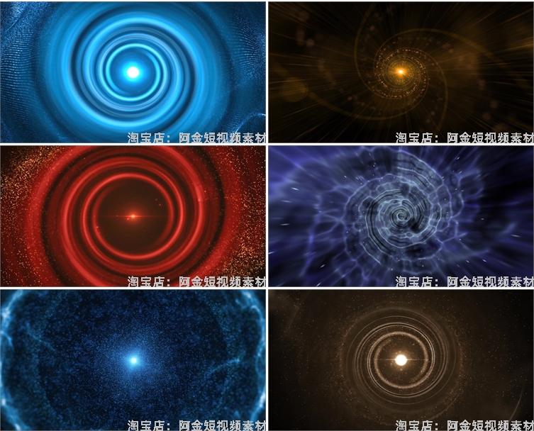 唯美粒子大舞蹈旋涡旋转穿梭抖音绿幕动态直播间led背景视频素材