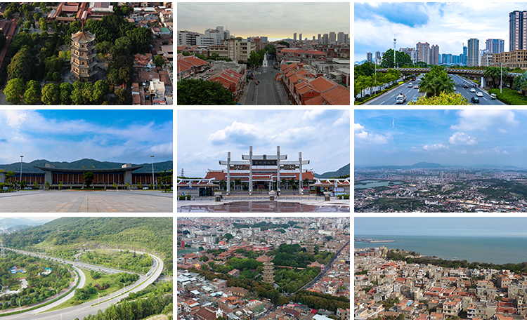 泉州古建筑古城历史古街旅游风景点景区城市全景延时摄影视频素材