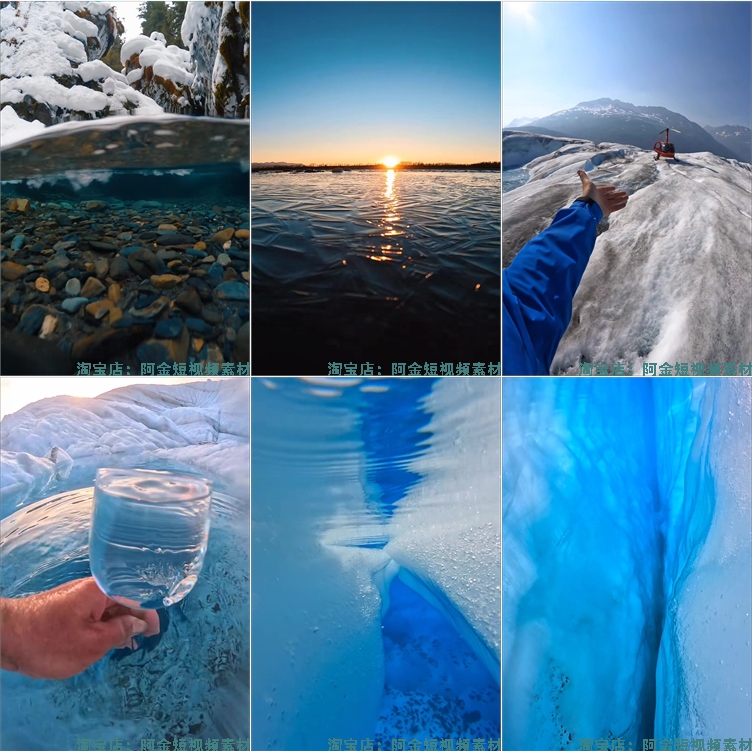 竖屏水下水底自然景观唯美乡村国外风景素材高清旅游治愈系短视频