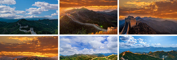 大气壮观万里长城红色绸缎飘带红歌歌颂祖国舞台LED背景视频素材