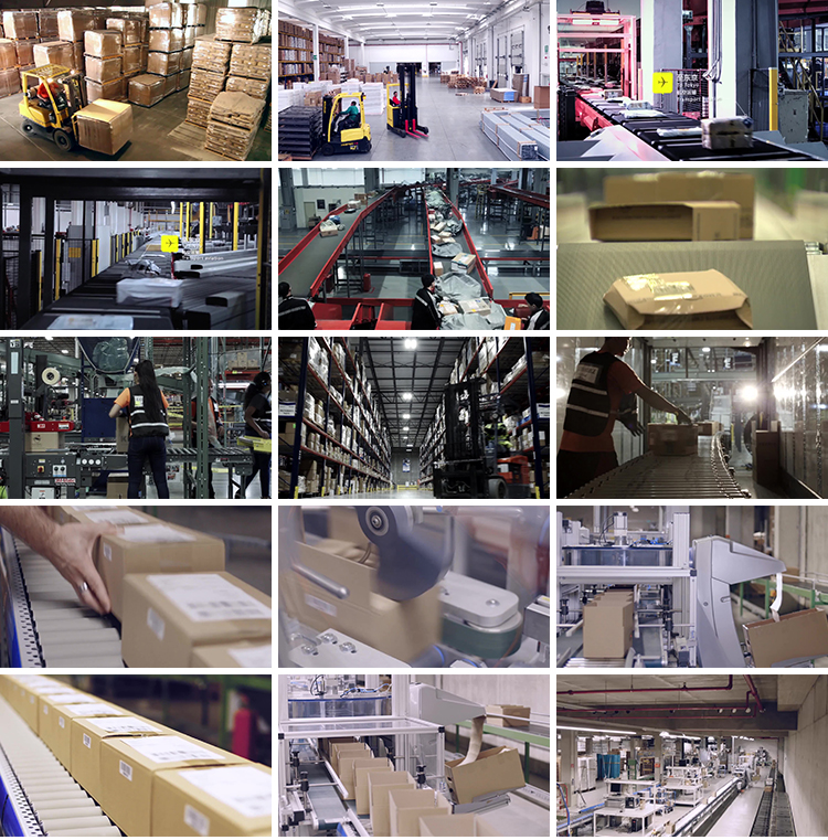 快递包裹分拣物流打包运输仓库仓储物间电商速运送货上门视频素材