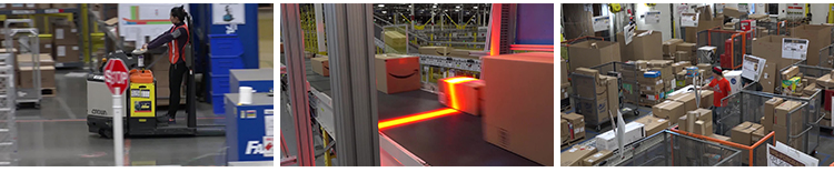 快递包裹分拣物流打包运输仓库仓储物间电商速运送货上门视频素材