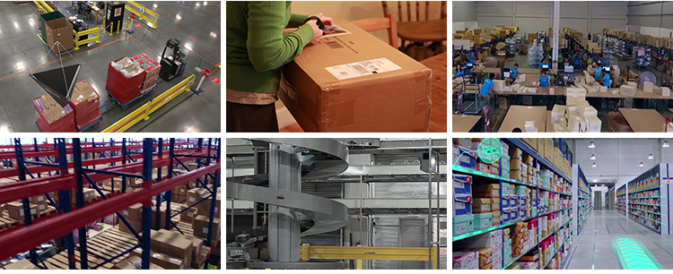 快递包裹分拣物流打包运输仓库仓储物间电商速运送货上门视频素材