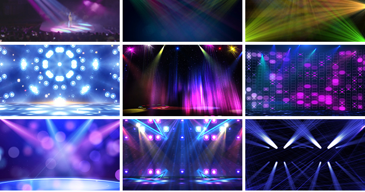 酒吧舞蹈晚会舞台灯光扫光表演出动态直播大屏幕LED背景视频素材