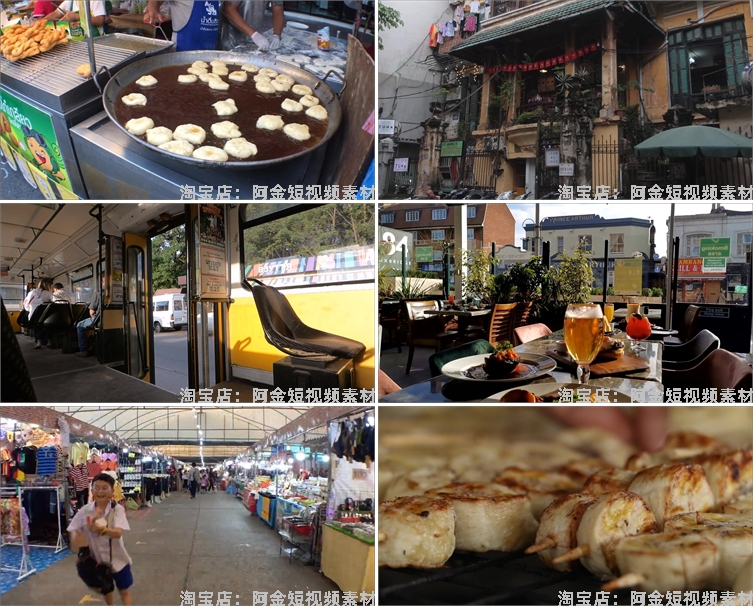 国外百姓市井生活日常人物生活街头小吃街巷人间烟火实拍视频素材