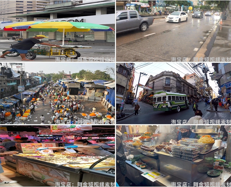 国外百姓市井生活日常人物生活街头小吃街巷人间烟火实拍视频素材