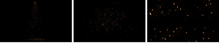 火花火光火星四溅飞舞粒子后期特效果mov带透明通道动画视频素材