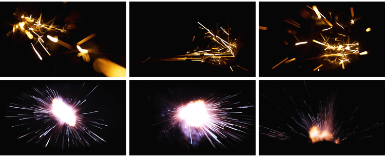 电焊火花火星火花四溅粒子爆炸ae_pr特效mov透明通道后期视频素材