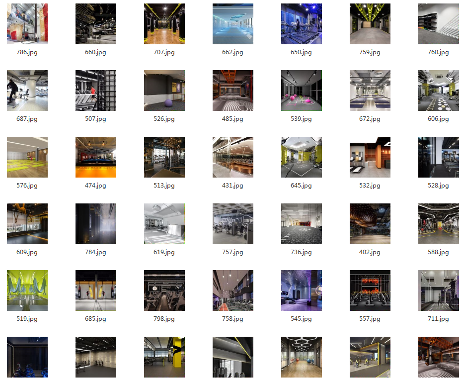 健身房运动抖音虚拟直播间绿幕直播背景素材高清背景图片短视频