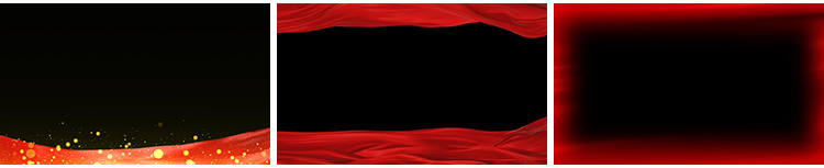 红绸金色粒子红旗飘动爱国红色边框特效合成MOV透明通道视频素材