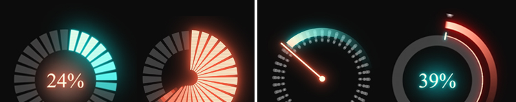 加载进度条数据缓冲启动百分比后期合成特效透明通道MOV视频素材