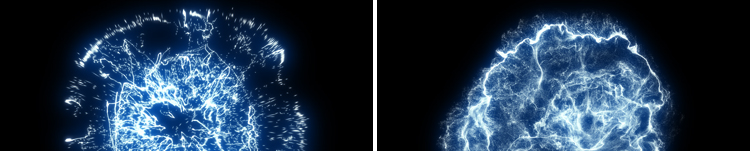 蓝色能量冲击波爆炸粒子动画pr_ae合成特效果MOV透明通道视频素材