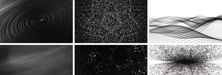 炫酷黑色粒子科技线条黑白曲线粒子抽象流动特效LED背景视频素材