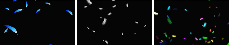 白色羽毛飘落掉落飘落彩色飞舞元素特效果透明通道pr_ae视频素材