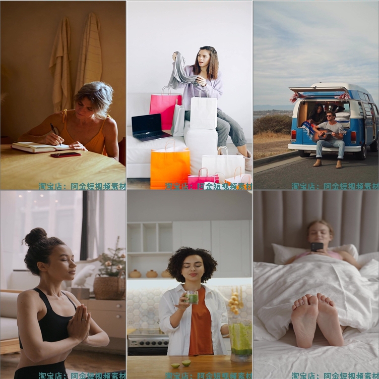 人物日常休闲生活方式vlog记录抖音短视频自媒体高清实拍素材剪辑