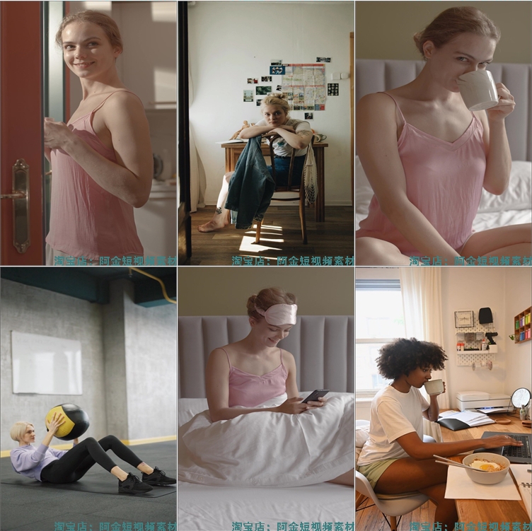 人物日常休闲生活方式vlog记录抖音短视频自媒体高清实拍素材剪辑