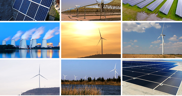 光伏太阳能供电风车太阳板风力发电环保能源绿色节能风能视频素材