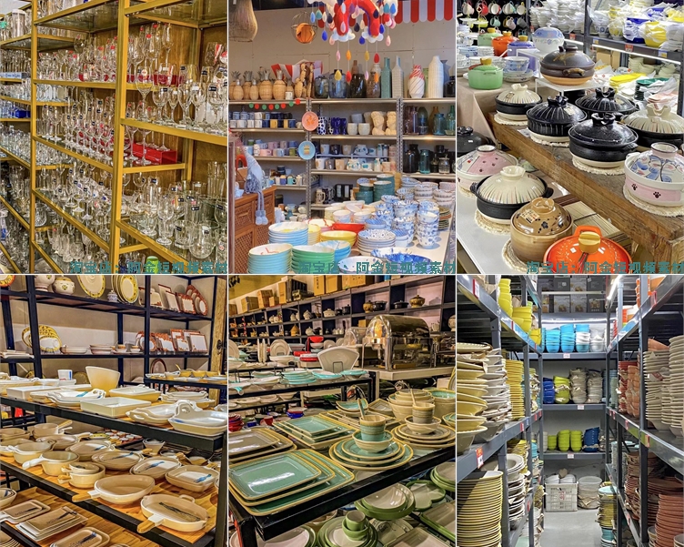 家居百货厨具餐具超市无人直播间绿幕高清背景图素材视频带货场景