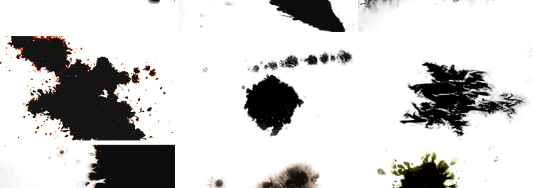 4K水墨滴落晕染墨水中国风墨汁晕开扩散转场墨迹后期合成视频素材