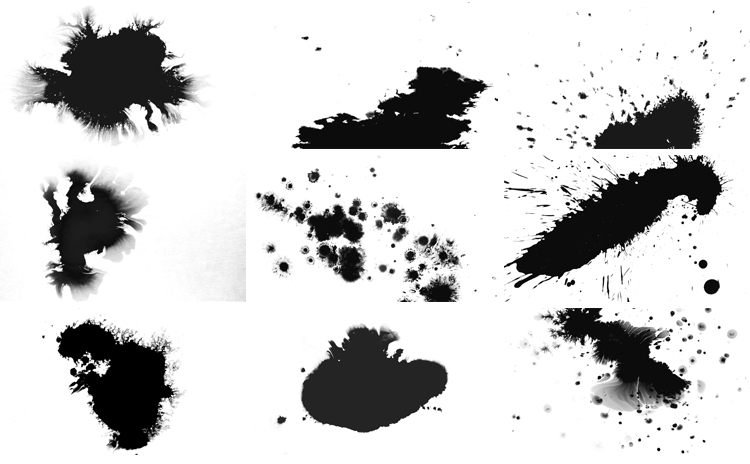 4K水墨滴落晕染墨水中国风墨汁晕开扩散转场墨迹后期合成视频素材