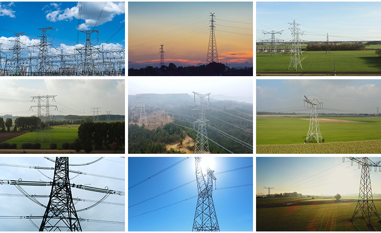 电力塔电网电线高压线变电站供电局国家电网实拍航拍延时视频素材