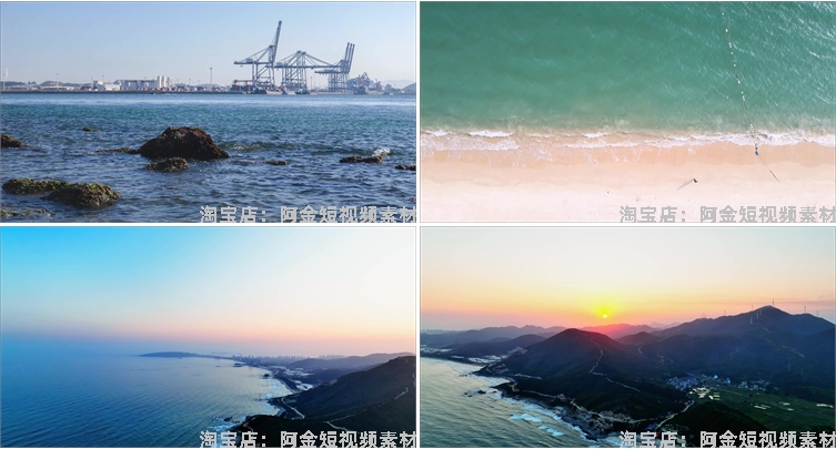 广东惠州城市建筑风光航拍大海风景素材高清旅游自然治愈系短视频