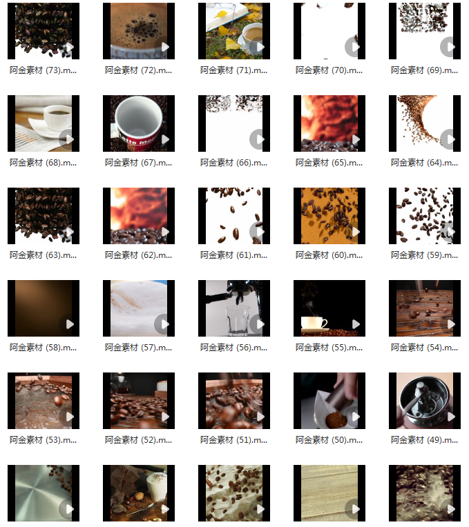 咖啡豆慢动作特写行业宣传实拍手冲制作喝咖啡机烘焙剪辑视频素材