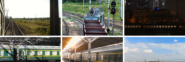 高铁进站出站火车动车铁轨高铁站轨道交通绿皮火车交通短视频素材