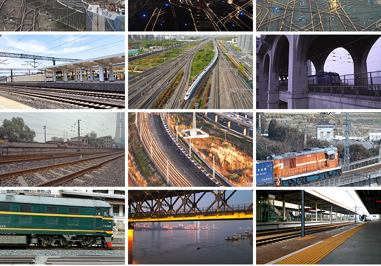 高铁进站出站火车动车铁轨高铁站轨道交通绿皮火车交通短视频素材