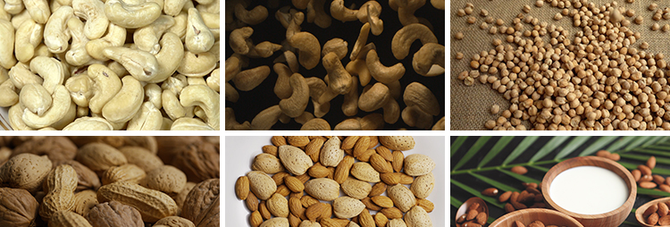 坚果干货春节炒货核桃巴旦木花生杏仁开心果腰果干果剪辑视频素材