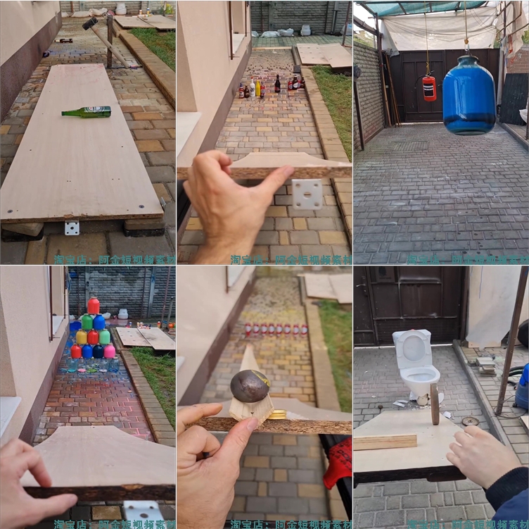 竖屏铁球滚动撞击玻璃瓶子酒瓶国外高清解压短视频小说推文素材