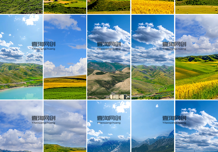 竖屏航拍新疆自然风光风景大草原山脉沙漠自然景色雪山短视频素材