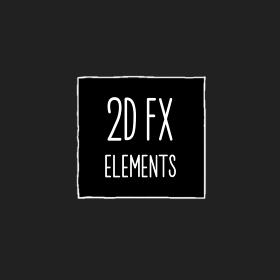 视频素材-60个二维动漫卡通能量电流烟雾爆炸MG动画元素 2D FX Elements