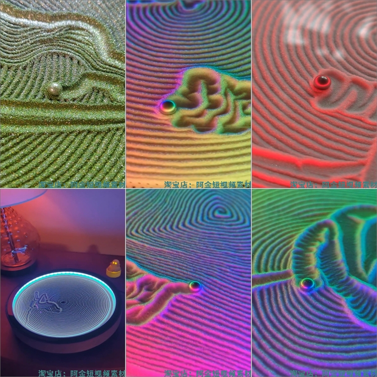 竖屏彩色沙盘音乐滚动小球高清解压短视频小说推文素材自媒体剪辑