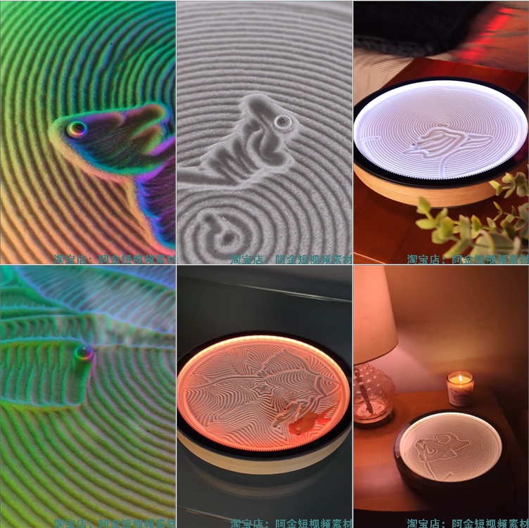 竖屏彩色沙盘音乐滚动小球高清解压短视频小说推文素材自媒体剪辑