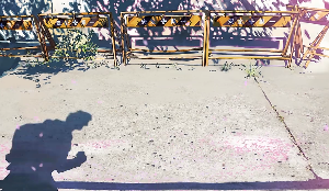 日本动漫男主追赶女主唯美治愈视频素材