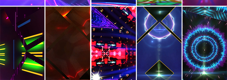 动感炫酷走秀表演手机直播舞台竖屏抖音快手绿幕动态背景视频素材